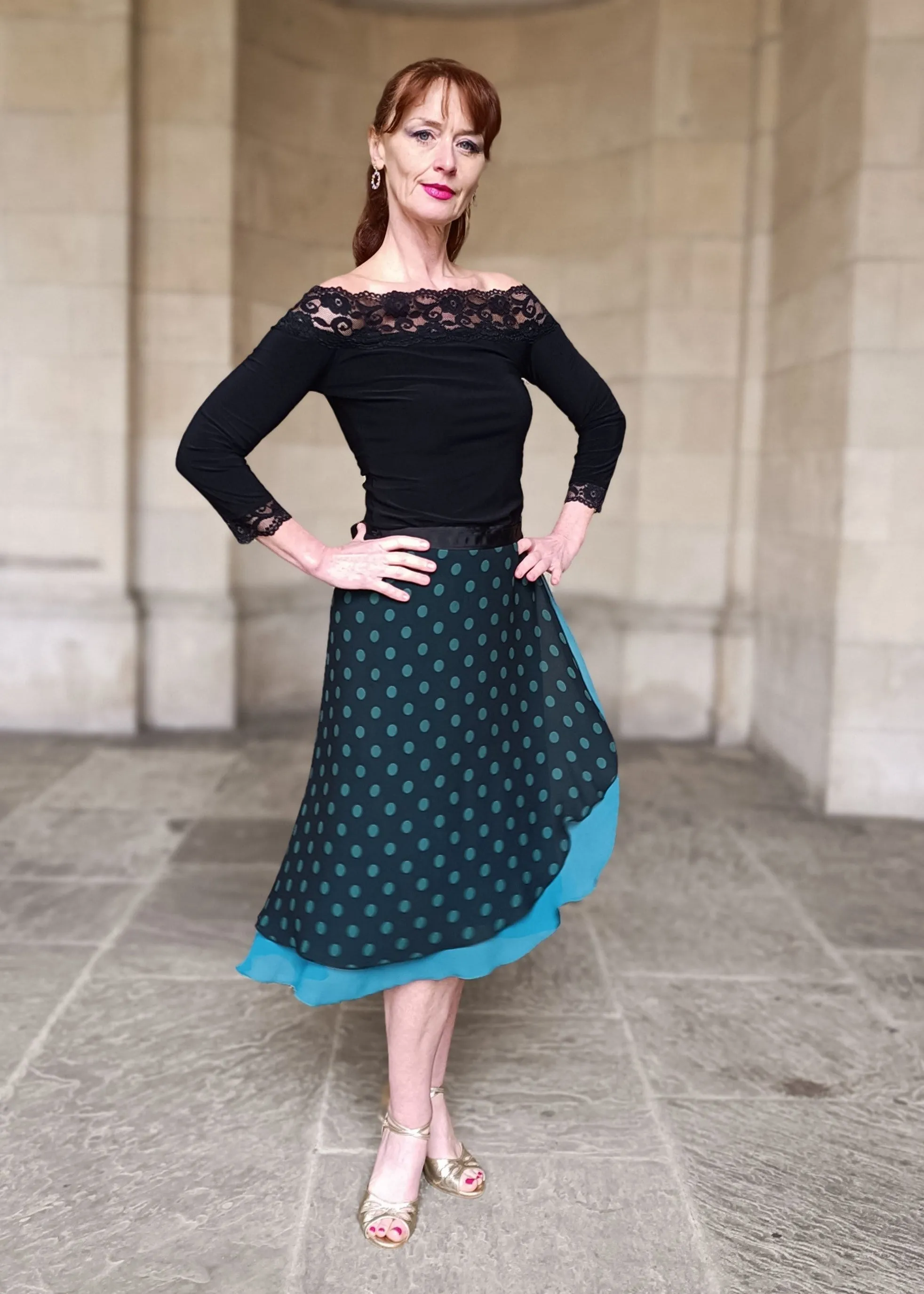 TANGO WRAP SKIRT Polka Dots