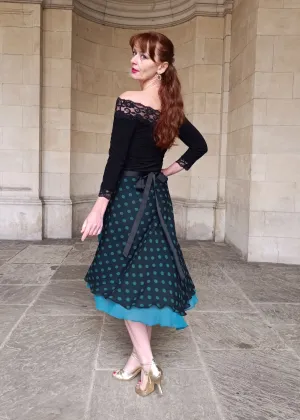 TANGO WRAP SKIRT Polka Dots