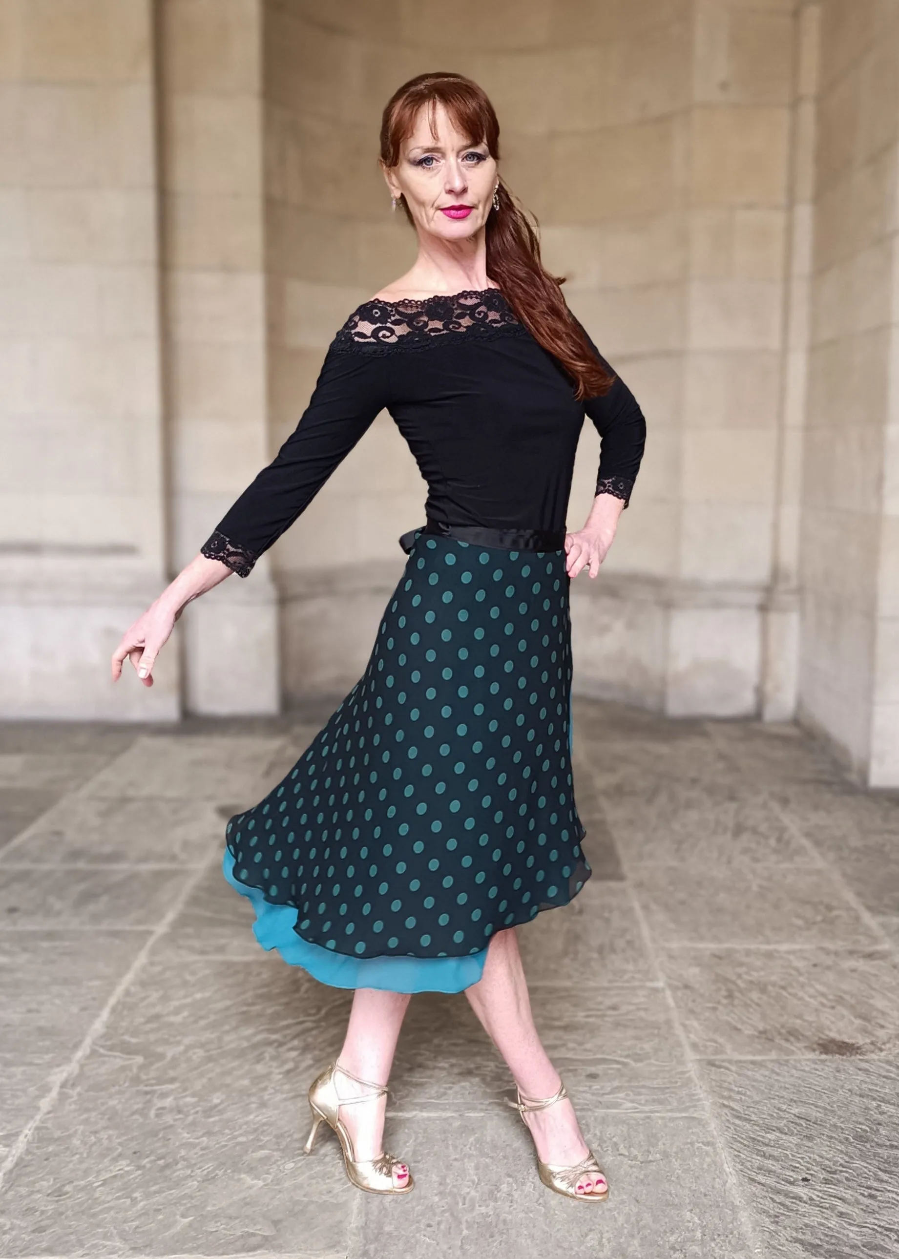 TANGO WRAP SKIRT Polka Dots
