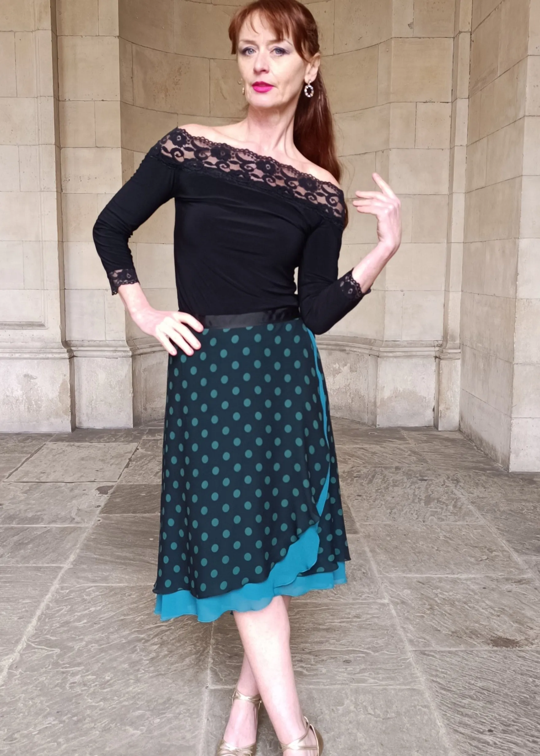 TANGO WRAP SKIRT Polka Dots