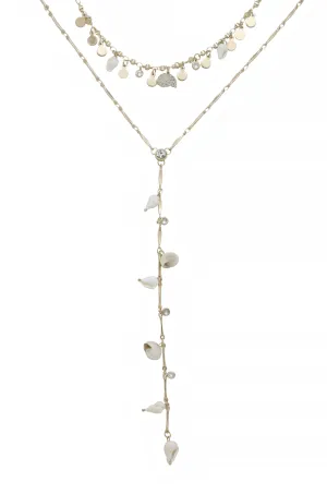 The Deep End Shell Layered Necklace Set