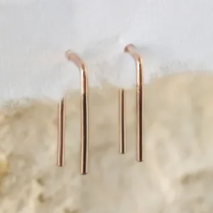 The Staple Hoop Earrings | 14K Rose Gold
