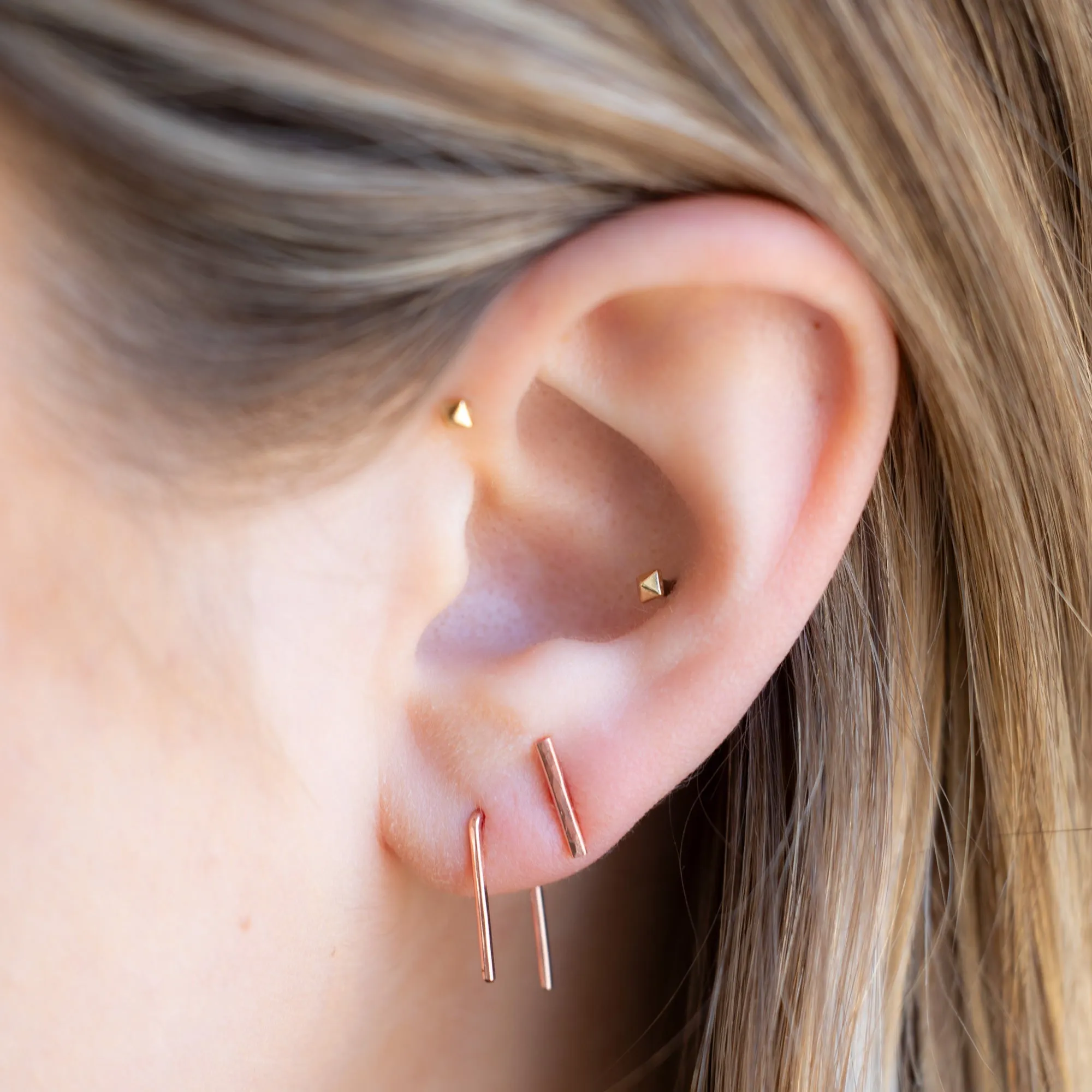 The Staple Hoop Earrings | 14K Rose Gold