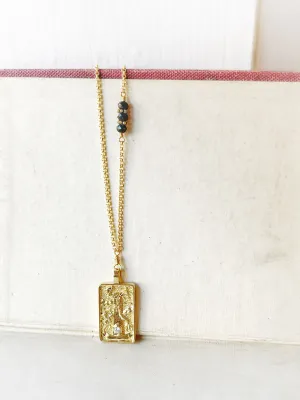 The Tower Tarot Card Necklace
