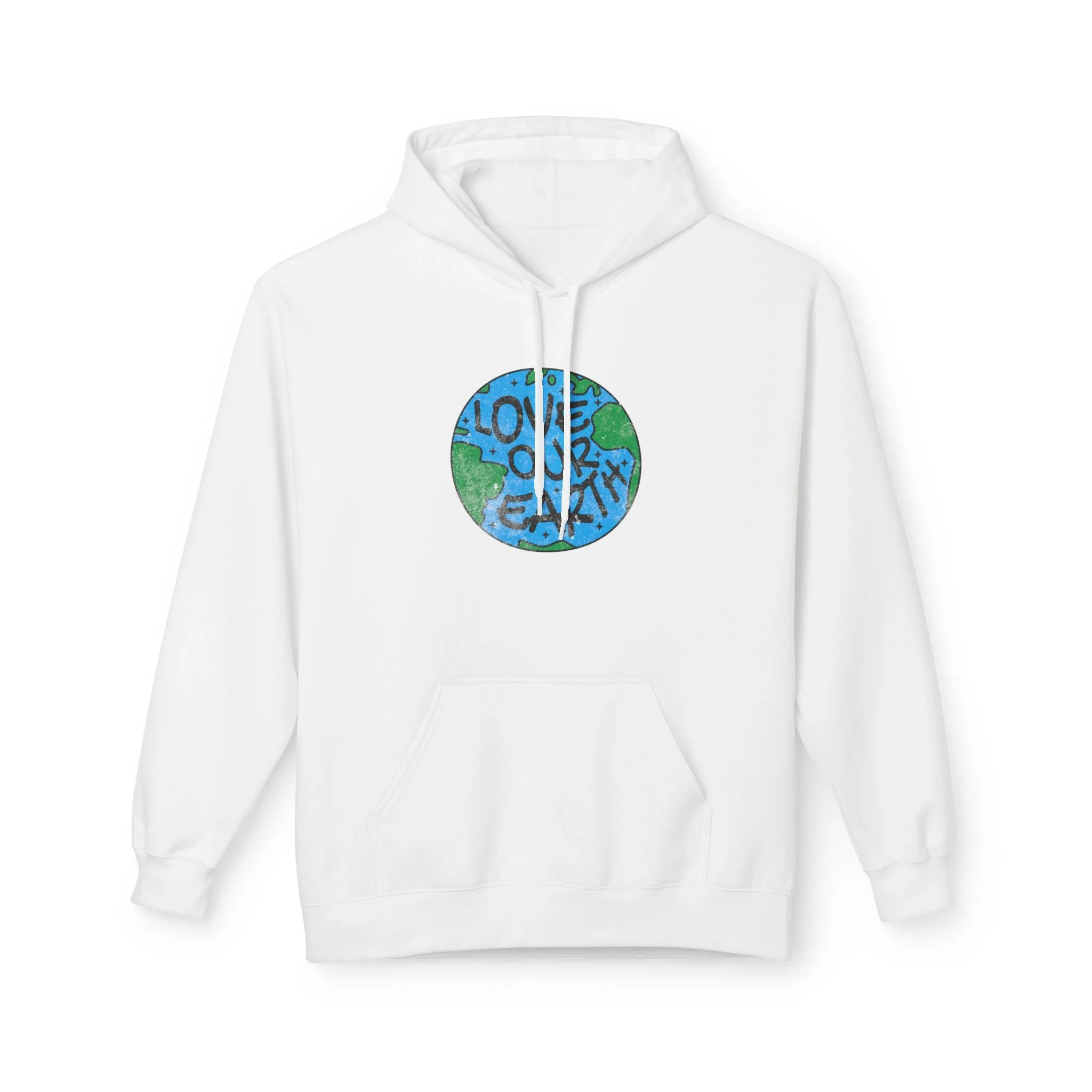 Unisex Midweight Softstyle Fleece Hoodie - Love Our Earth