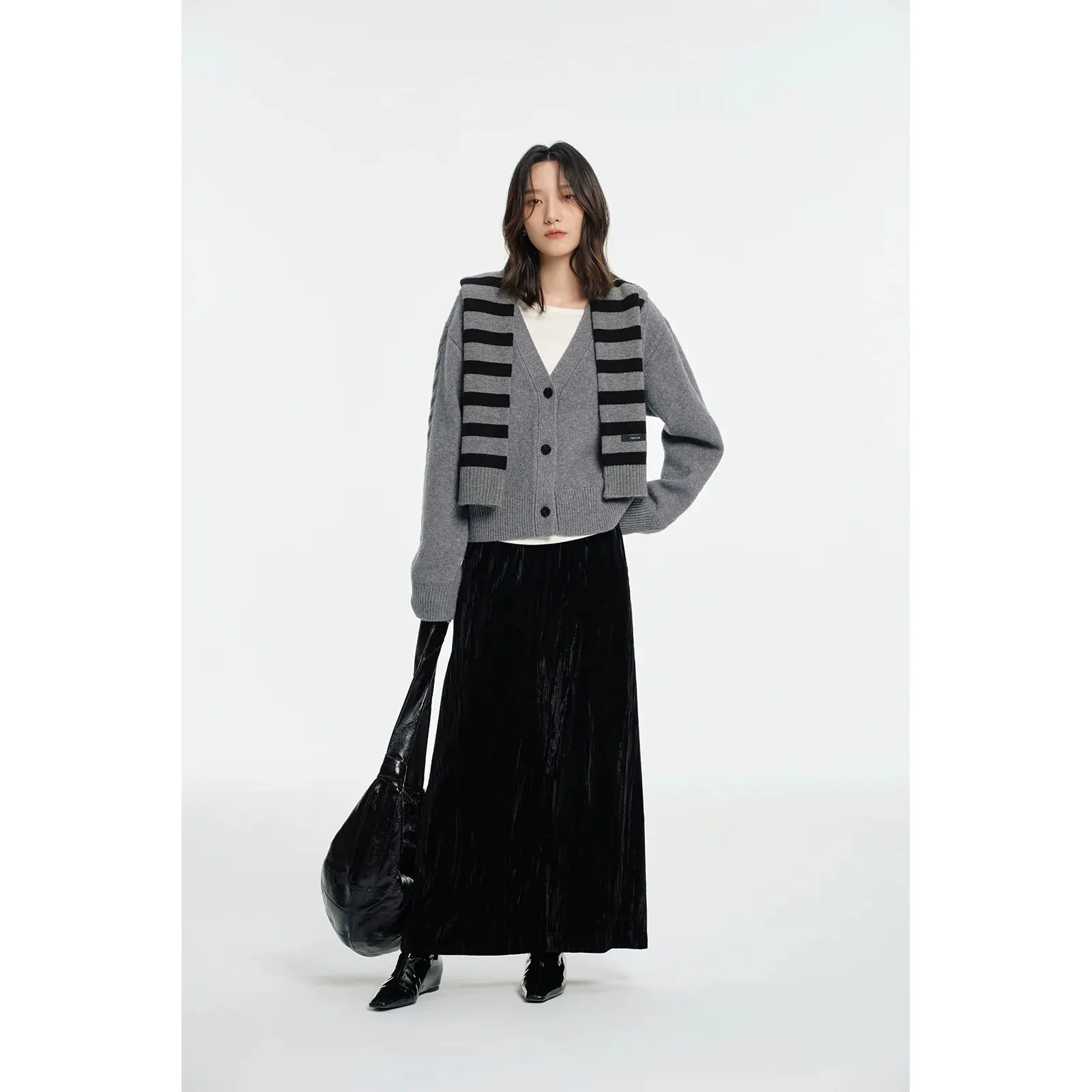 Velvet Maxi Skirt
