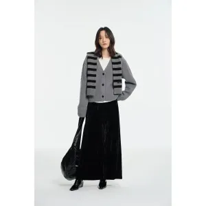 Velvet Maxi Skirt