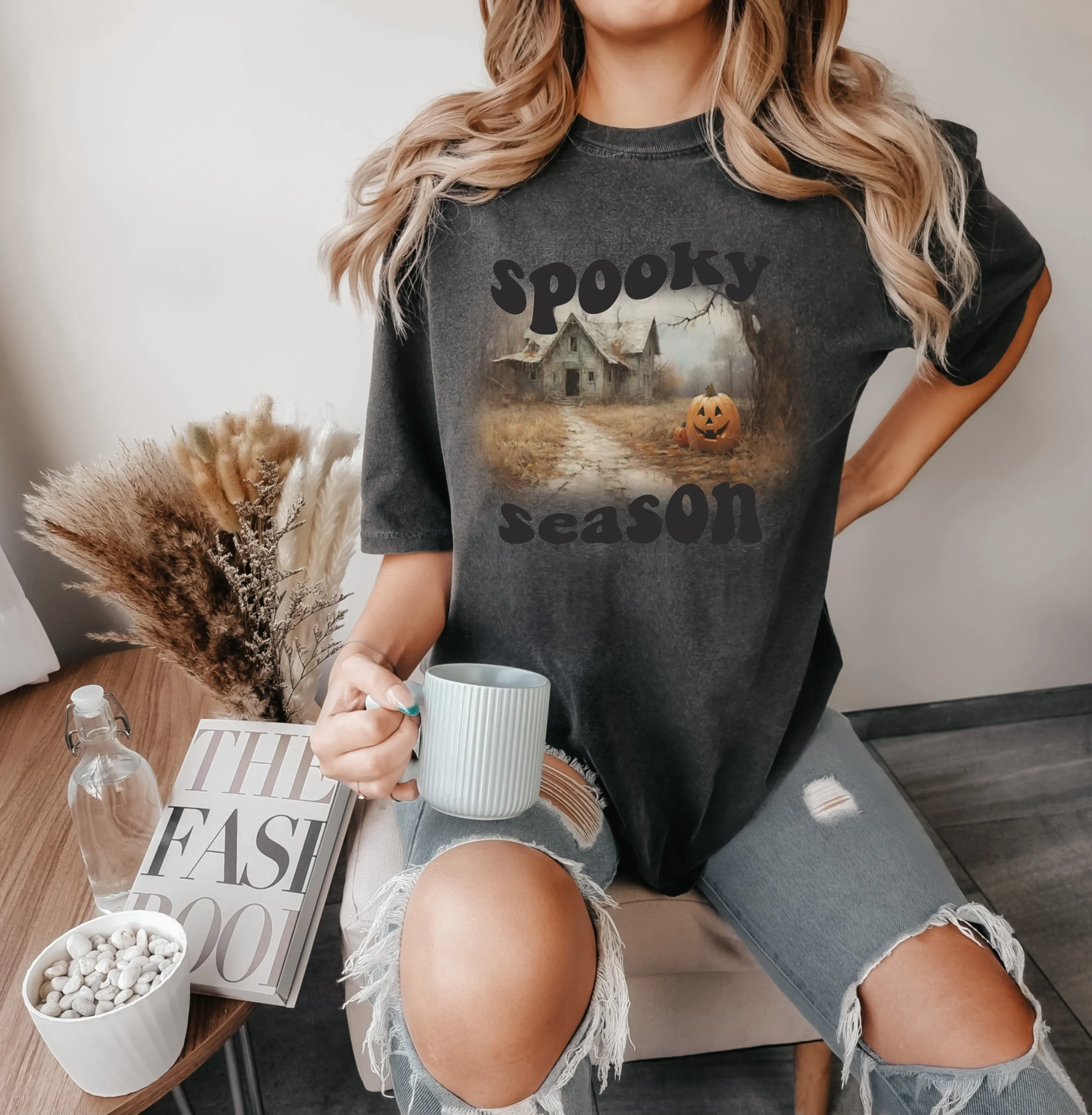 Vintage Halloween Painting T-shirt