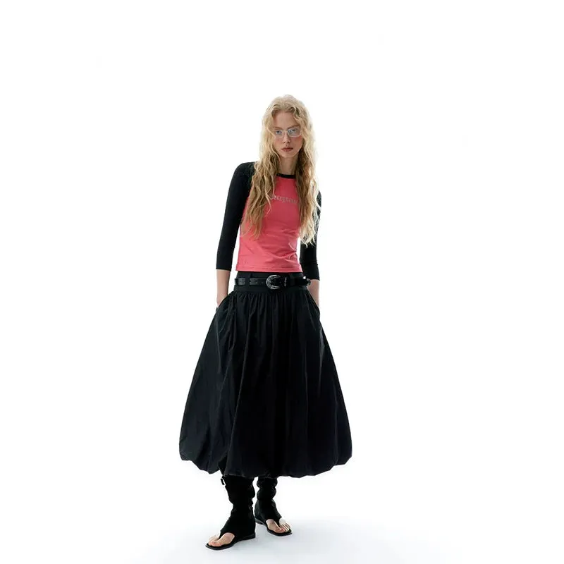 Voluminous Black Skirt