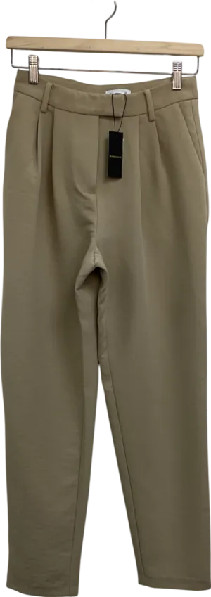 Warehouse Beige Tailored Tapered Trouser UK 6