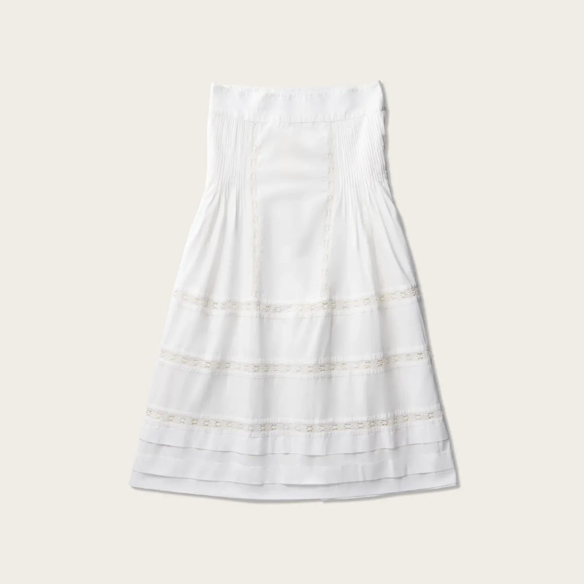 Women's Cotton Poplin Midi Skirt