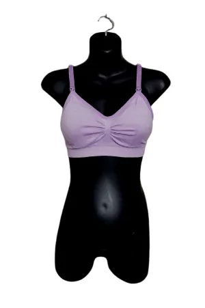 WOMENS SIZE MEDIUM - Wireless Nursing Bra, Lilac Purple EUC B1