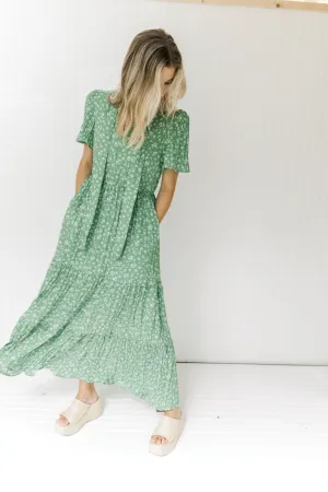 X Kelly's Green Floral Maxi Dress