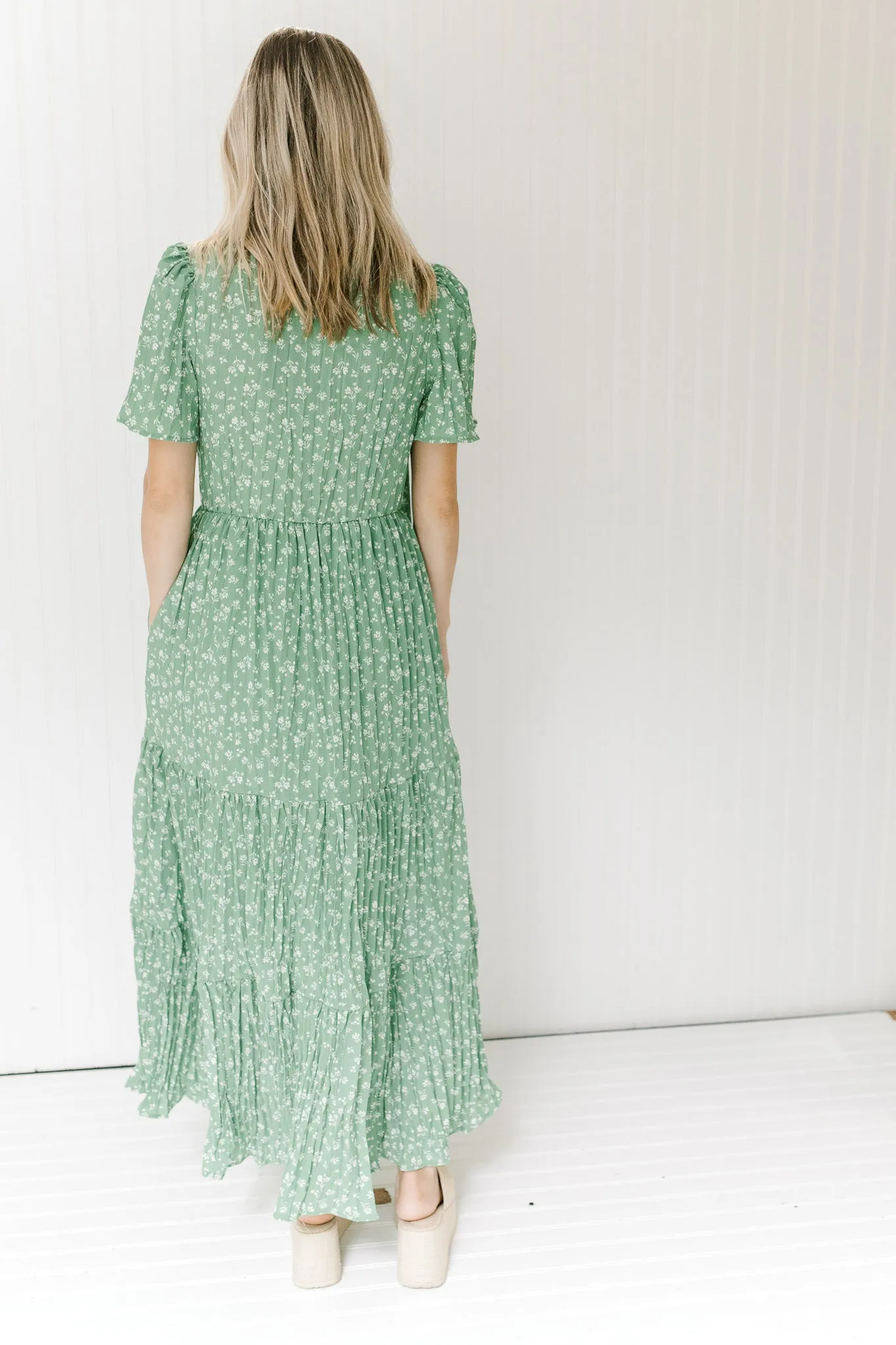 X Kelly's Green Floral Maxi Dress