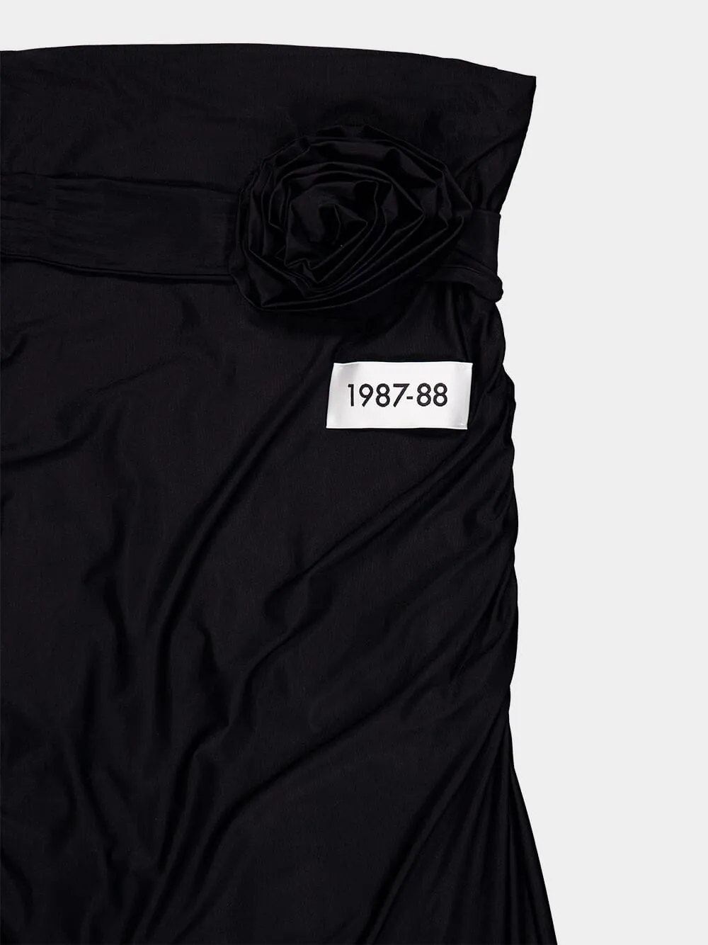 X KIM Belted Jersey Skirt