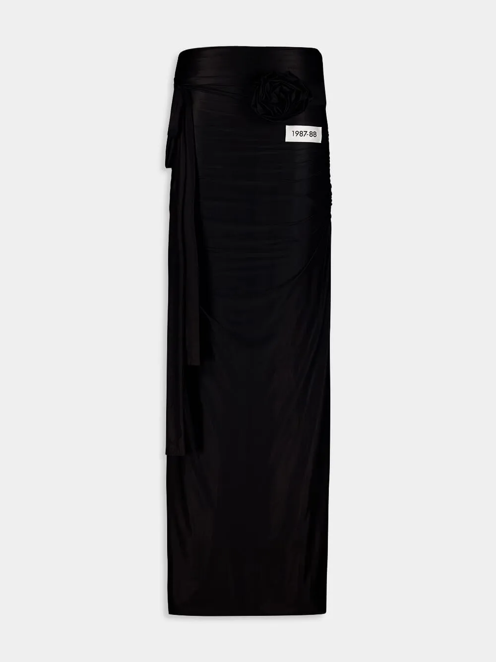 X KIM Belted Jersey Skirt