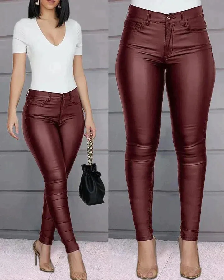 Xara® | Stretch Trousers Made Of Faux Leather