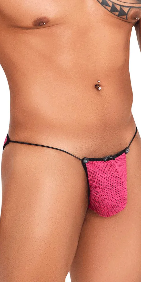 Xtremen 91132 Colorful Mesh Bikini Fuchsia