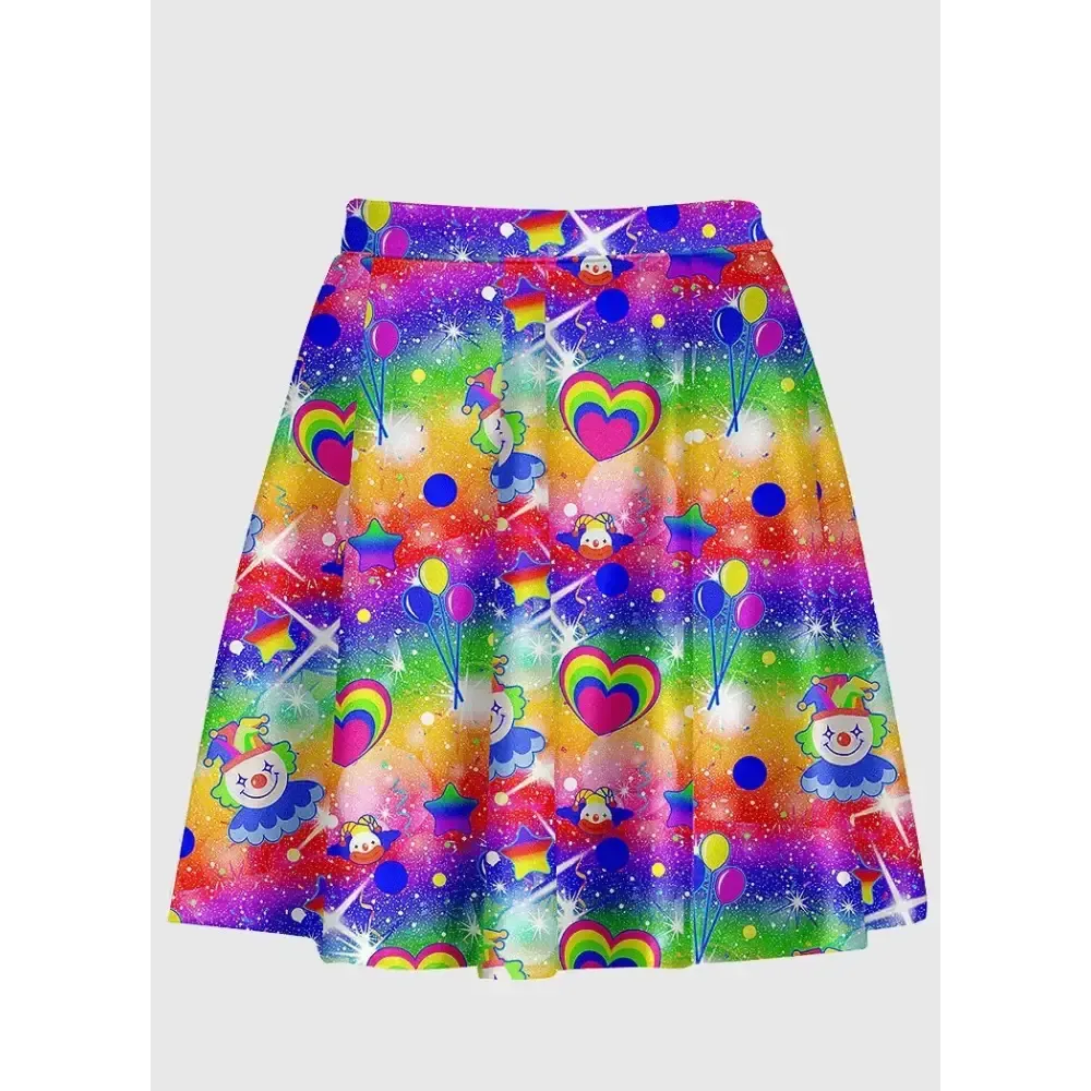 Y2K Full Zip Skirt with Elastic Waistband in Silky Smooth Fabric
