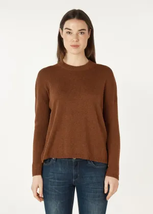 ZAKET & PLOVER Essential Round Neck Jumper - Coffee